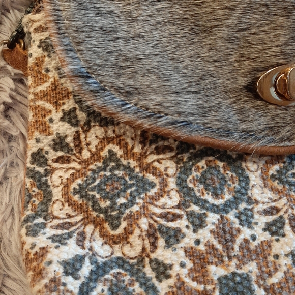 Myra Bag Canvas, Leather and Hairon Crossbody Bag - Picture 12 of 14